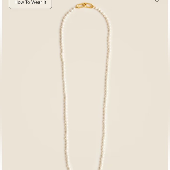 NWT J. Crew Pearl Lariat Necklace - Picture 1 of 1
